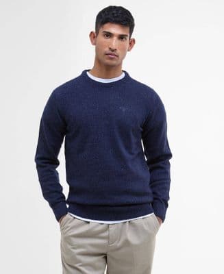 Barbour Tisbury Crew Neck Sweater In Navy