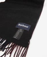 Barbour Unisex Largs Scarf in Navy/Cordovan