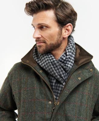 Barbour Unisex Laven Scarf in Greystone