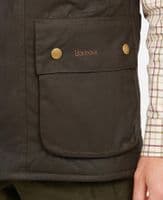 Barbour Westmorland Wax Gilet in Olive