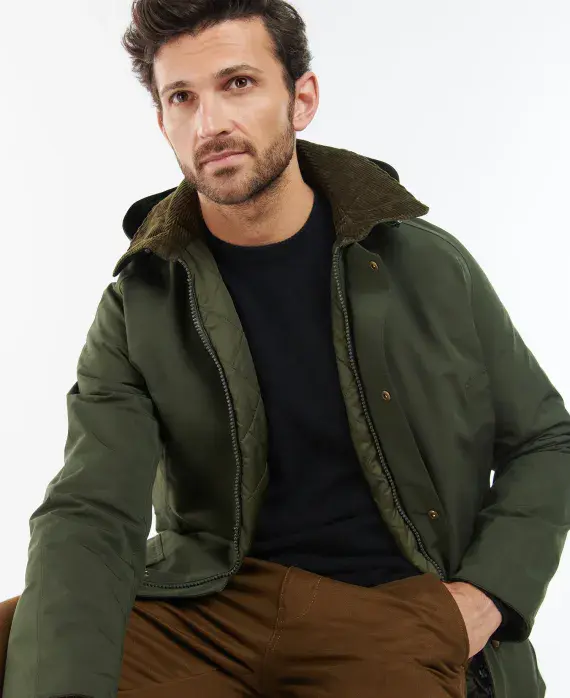 Barbour Winter Ashby Jacket in Olive