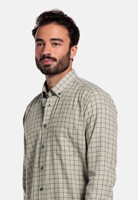 Giordano Check Shirt In Green