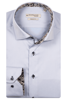 Giordano Plain Twill Shirt In Blue