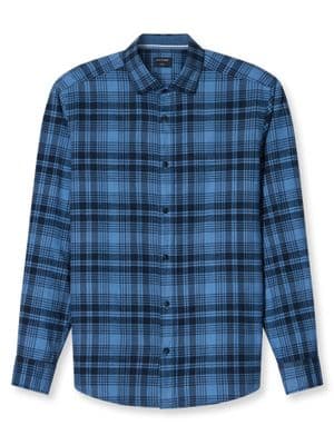 Olymp Check Shirt In Blue