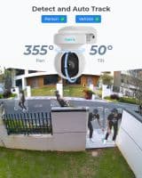 Reolink 2K+ PTZ WiFi Security Camera  Auto Tracking, Colour Night Vision & AI Detection