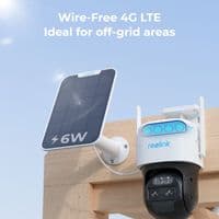 Reolink 4G LTE 4K Dual-Lens PT Battery Security Camera  Solar Powered, Auto Tracking & 8MP