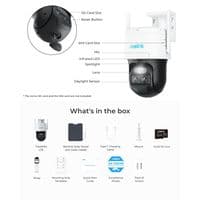 Reolink 4G LTE 4K Dual-Lens PT Battery Security Camera  Solar Powered, Auto Tracking & 8MP