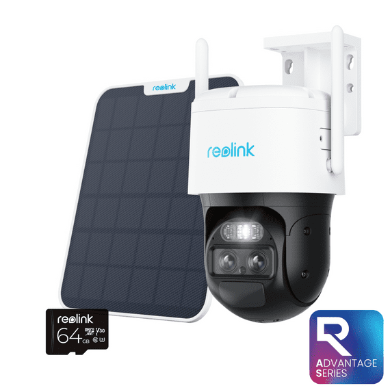 Reolink 4G LTE 4K Dual-Lens PT Battery Security Camera  Solar Powered, Auto Tracking & 8MP