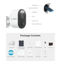 Reolink Argus 3 Ultra 4K Wireless Camera Kit  AI Detection, Solar/Battery + 64GB SD Card