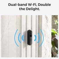 Reolink Wireless Battery Video Doorbell  Black, Chime Compatible + 64GB SD Card