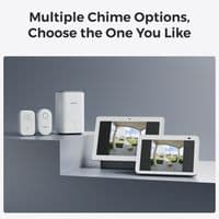 Reolink Wireless Battery Video Doorbell  Black, Chime Compatible + 64GB SD Card