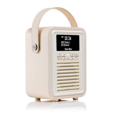Retro Mini DAB Radio Cream