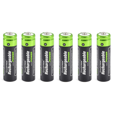 x6 AA Rechargeable Batteries (800mAh)
