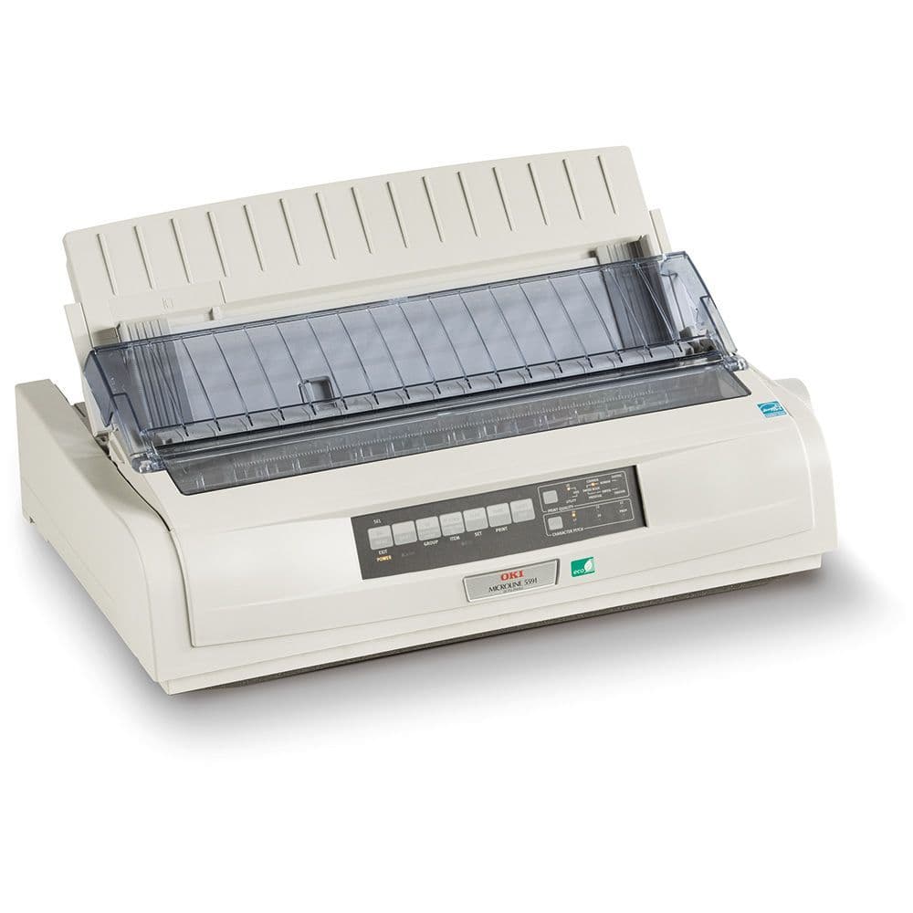 Oki Microline ML5591 Eco 24Pin Wide Carriage Dot Matrix Printer USB
