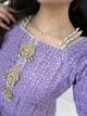 Amelia crochet lace suit : lilac