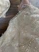 Amelia gold lava silk heavily beaded suit