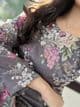 Amelia grey lava silk outfit