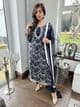 Amelia heavily beaded suit : black