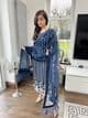 Amelia heavily embellished suit : blue