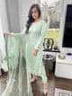 Amelia heavily embellished suit : green