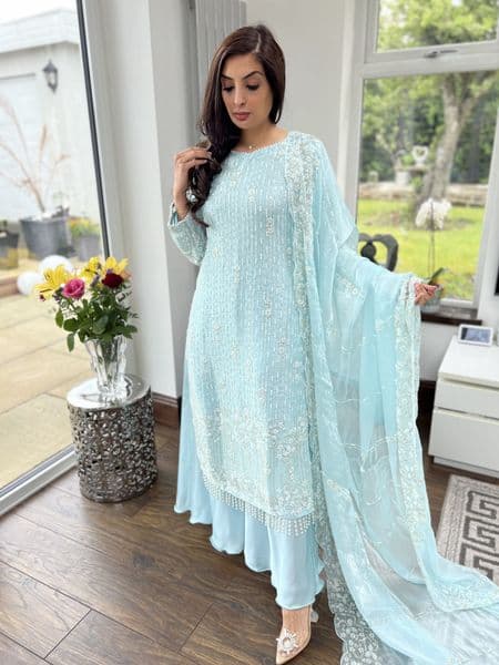 Amelia lava silk aqua