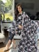 Amelia lava silk black crystal