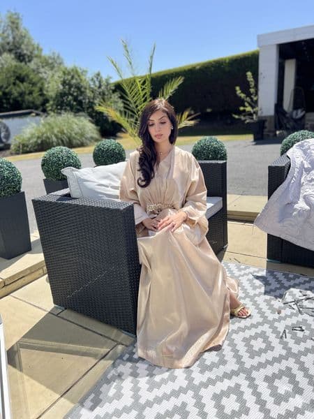 Amelia lava silk kaftan