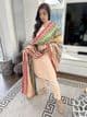 Amelia multi colored dupatta suit