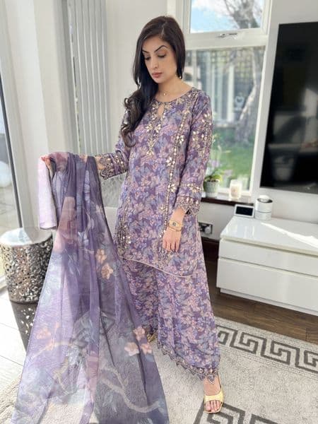 Asma lavender suit