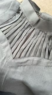 Auora Designer Grey Suit with Ruffle Duppatta