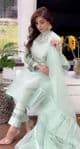 Auora Designer Mint Suit with Ruffle Duppatta