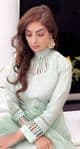 Auora Designer Mint Suit with Ruffle Duppatta