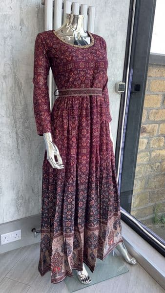 Ava maxi dress - plum