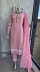 Ava pink Jaquard suit