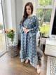 Ava Shamooz silk smock co ord teal