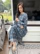 Ava Shamooz silk smock co ord teal