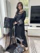 Azure black chiffon