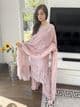 Baroque lilac chiffon suit