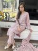 Baroque lilac chiffon suit