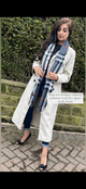 BB designer inspired wool scarf