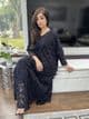 Black crochet lace outfit