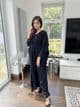 Black crochet lace outfit