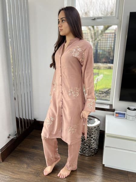 Blush sequin co ord set