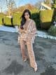 Cape / Shawl Co ord set : Nude