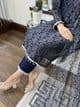 Chantily lace suit : navy
