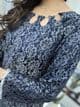 Chantily lace suit : navy