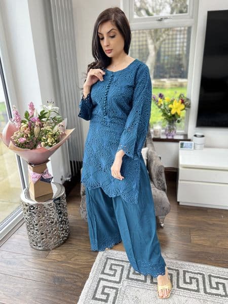 Chicken Kari co ord teal