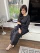 Dhanak winter co ord set- black