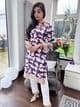 Diva Cut work detail tye dye kurta