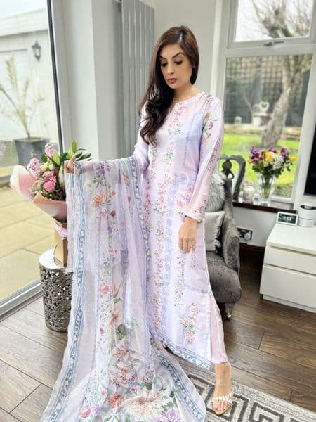 Ema shamooz silk lilac